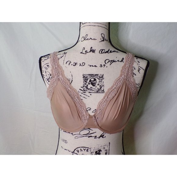 🆕 WACOAL Softly Styled Unpadded Underwire Bra Beige 32DD #855301 - Picture 5 of 9
